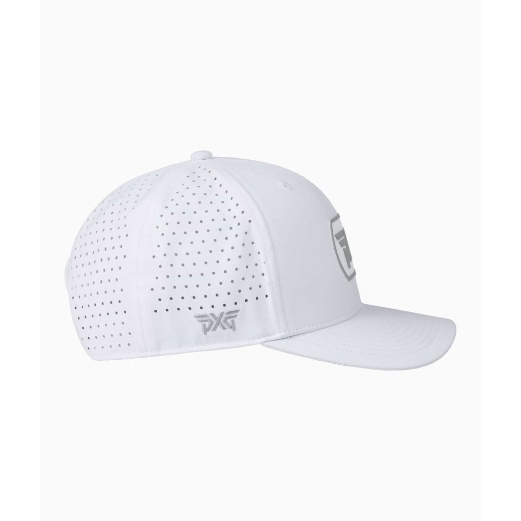 Nón kết Dog Tag 6-Panel Snapback Cap - White/Grey | PXG