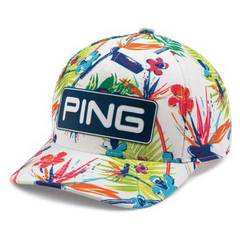 Mũ kết golf DIRECT HEADWWEAR CLUBS OF PARADISE TOUR SNAPBACK 231 WHITE CAP36627-102 | PING