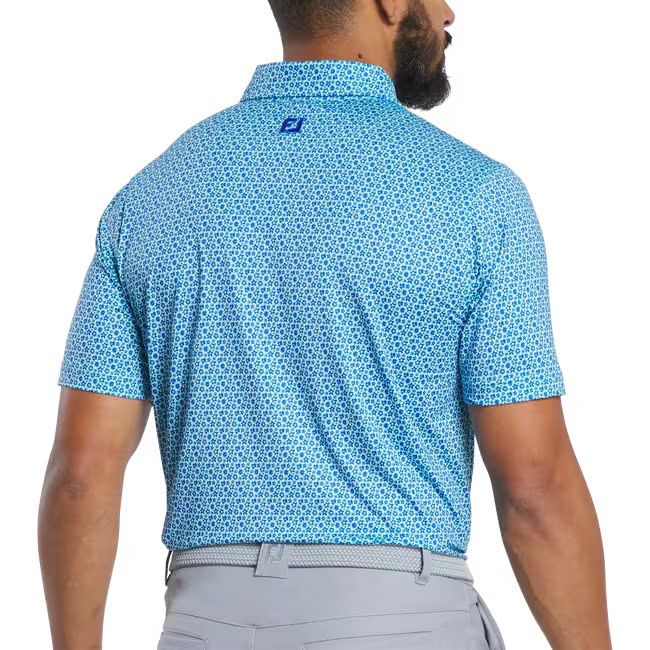 Áo golf nam tay ngắn Allover Floral Lisle 31493 | FootJoy
