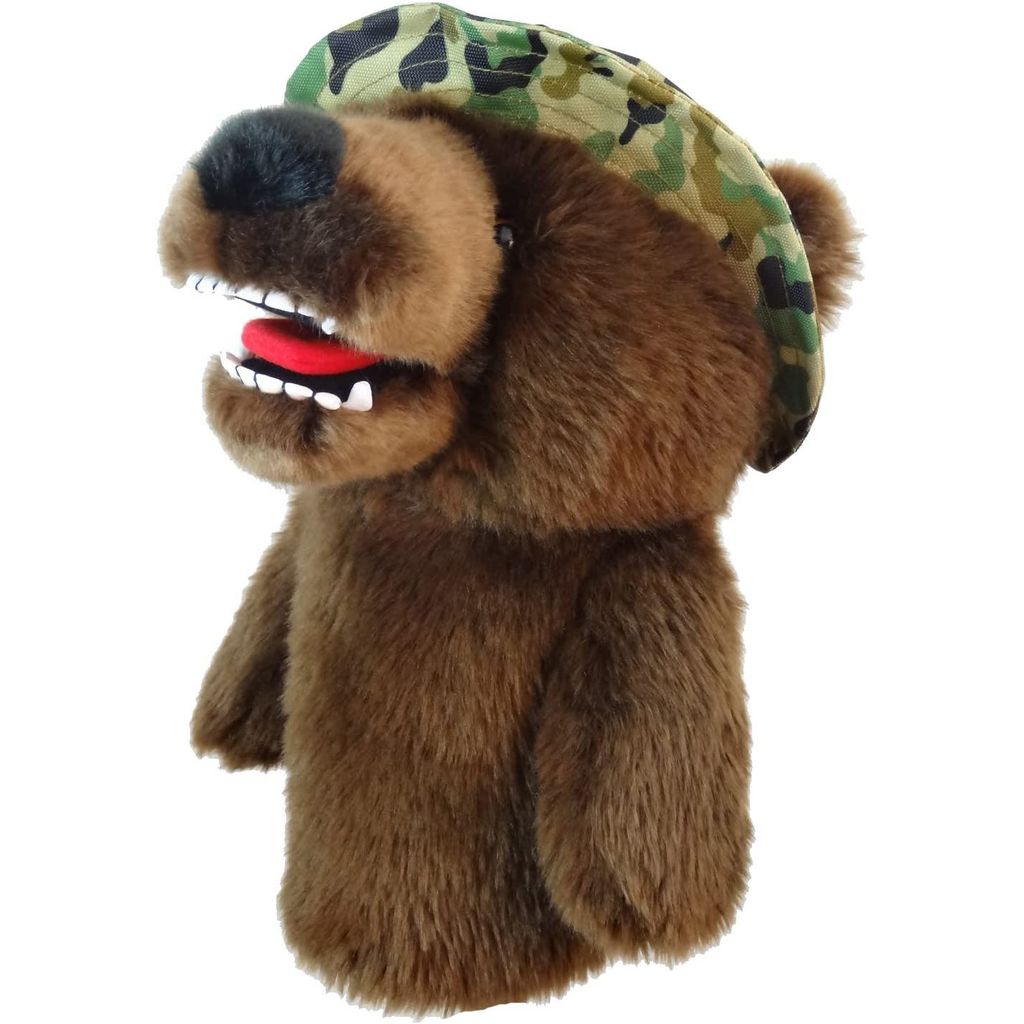 Cover gậy golf driverGấu nâu đội mũ lính Military Bear | Daphne's Head