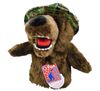 Cover gậy golf driverGấu nâu đội mũ lính Military Bear | Daphne's Head