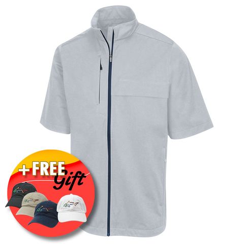 Áo khoác nam WEATHERKNIT S/S FULL-ZIP JACKET - GREY G7F21J059_SKGY | Greg Norman