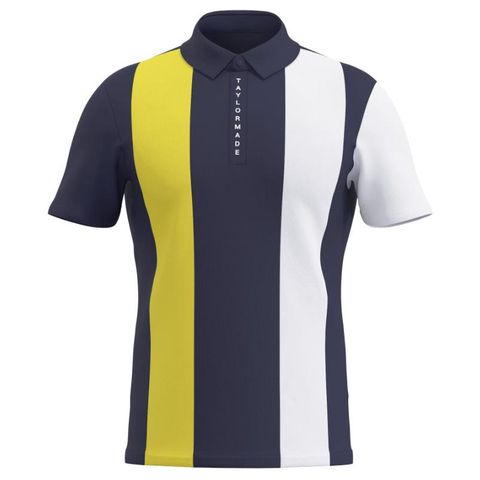 Áo golf tay ngắn nam 2MSPO-TJ186 3 sọc N97142 | Men's Golf Polo TaylorMade