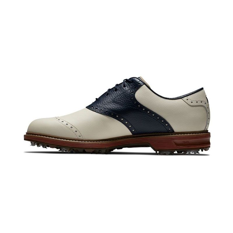 Giày golf nam FJ DRYJOYS Premiere CREAM/NAVY/RED 54350  | FootJoy | Tặ