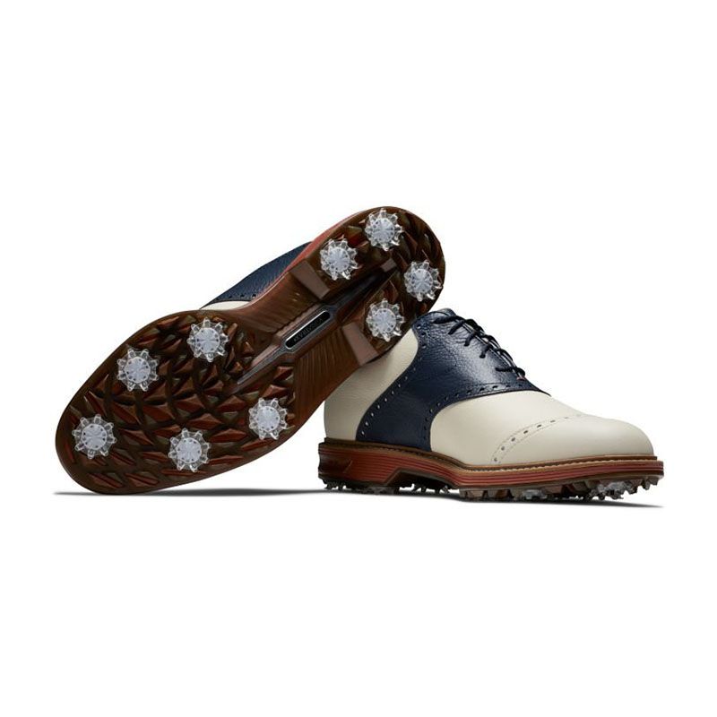 Giày golf nam FJ DRYJOYS Premiere CREAM/NAVY/RED 54350  | FootJoy | Tặ