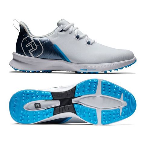 FootJoy Fuel Sport Golf Shoes - White/Blue 55454 | FootJoy