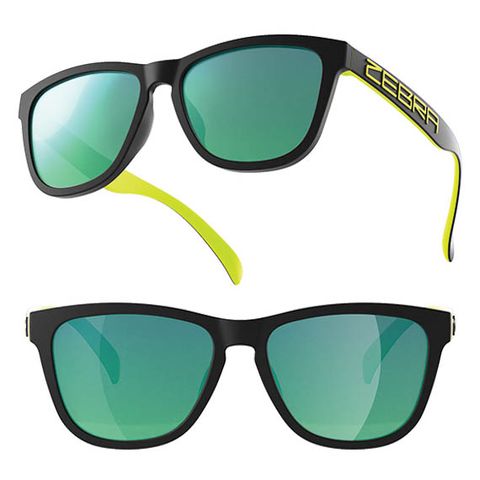 Kính golf thời trang MS-066P có Polarized và UV400 Matt Black Green with Mirror lens | FeelMorys