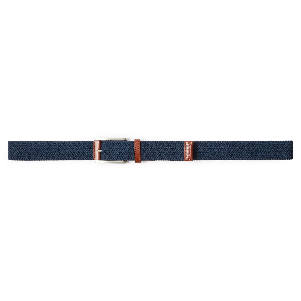 Thắt lưng nam Jackpot Braided Belt 05421302 Navy Blazer-Leather Brown