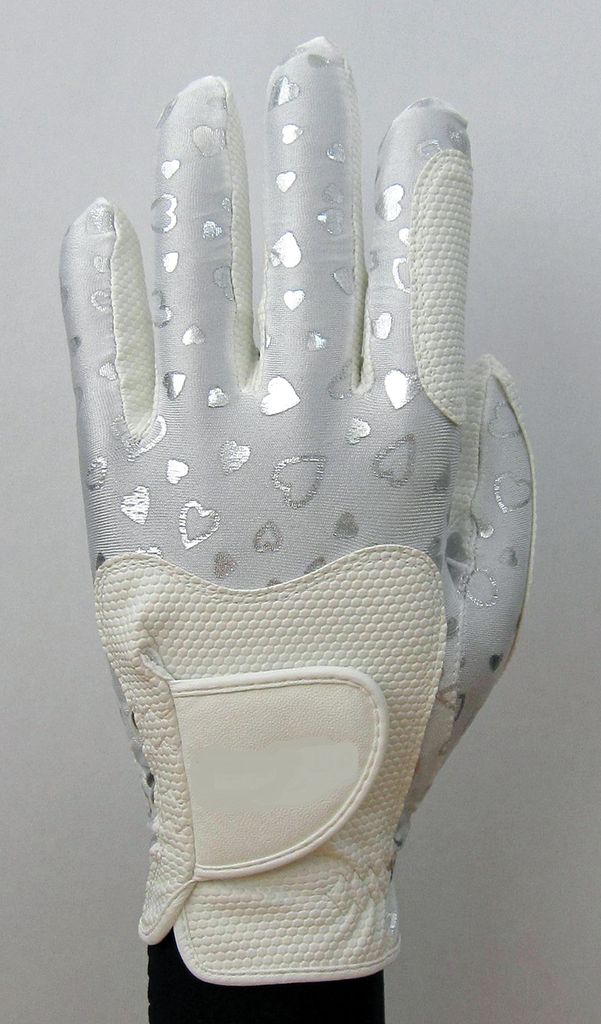 Găng tay golf nữ HEART SLIVER/WHITE | Fit 39