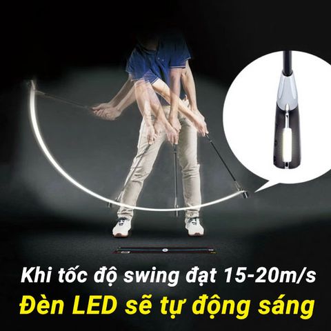 Gậy tập swing có đèn LED báo quỹ đạo đầu gậy TR-5001 | Daiya