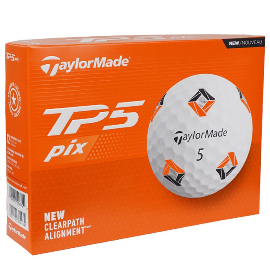 Hộp 12 bóng golf TP5 Pix Season Opener | TaylorMadeHộp 12 bóng golf TM24 TP5 pix3.0 GLB dz | TaylorMade