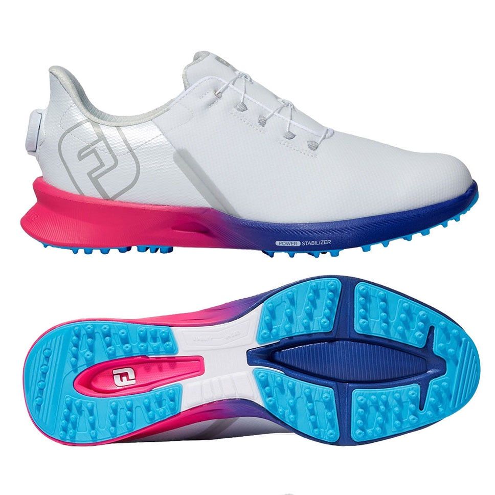 Giày golf nam 55459 Fuel Sports Boa Spikeless WT/BL | FJGiày golf nam DF FUEL SPORT BOA WT/PK/BL 55459 | FootJoy