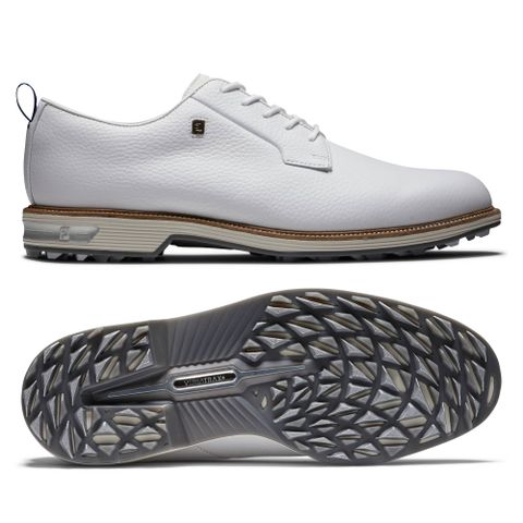 Giày golf nam CS M PREMIERE WHT/WHT/LTG 53986 | FootJoy | Tặng 1 dù MuaBanGolf rộng 1m5 + 1 đôi vớ FJ ProDry