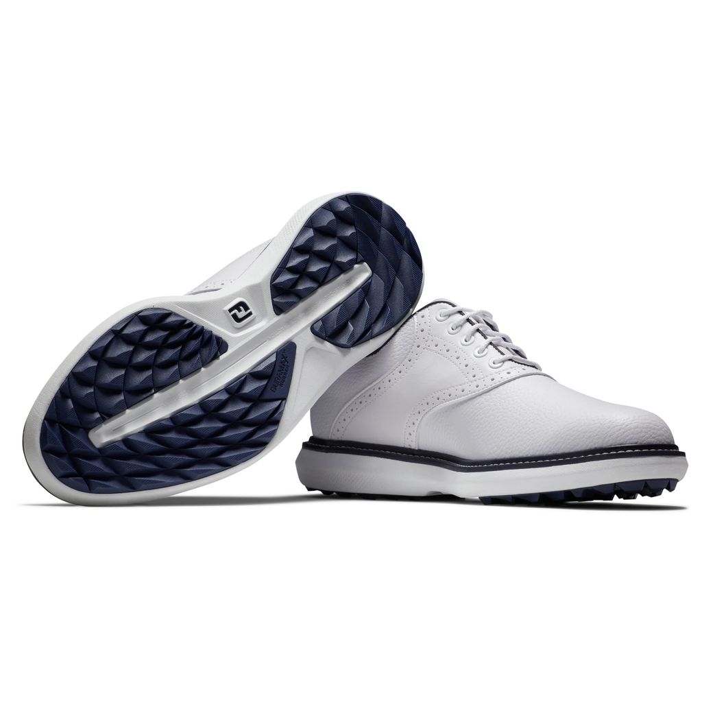 Giày golf nam FootJoy DS TRADITIONS WHT/WHT/NVY 57927
