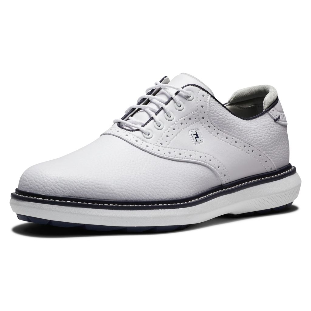 Giày golf nam FootJoy DS TRADITIONS WHT/WHT/NVY 57927