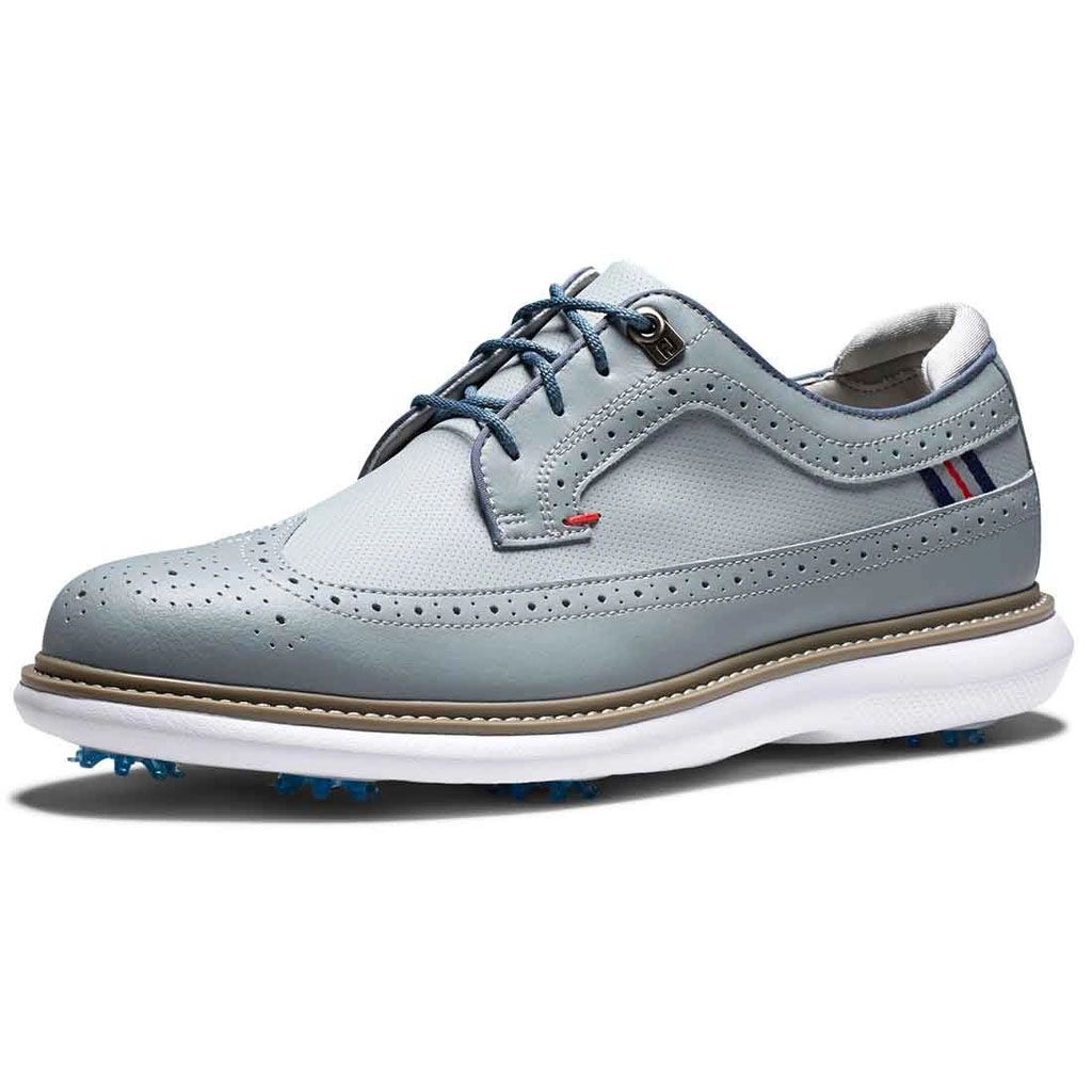 Giày golf nam FootJoy FJ 57912 BW TRADITIONS GRY/NVY/RED