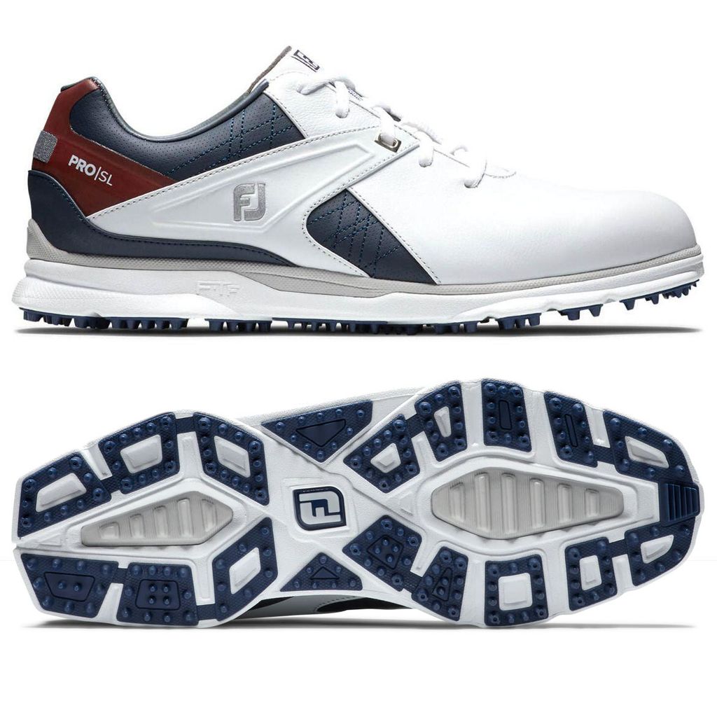 Giày golf nam PRO SL 53848S Extra Wide | FootJoyGiày golf nam BS M PRO SL SPKL WHT/RED/NVY 53848 | FootJoy