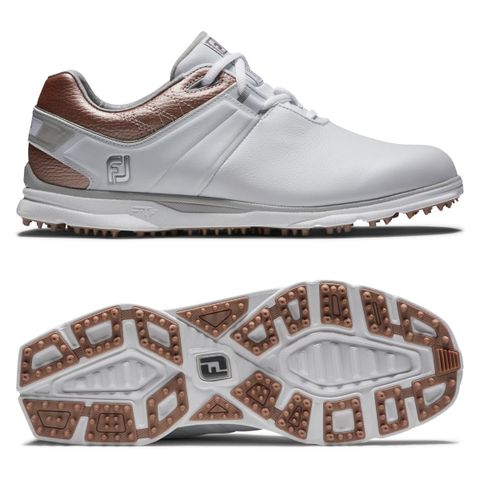 Giày golf nữ FJ 98140 CS W PRO SL Spikeless WHT/ROSE/WHT | FootJoy | Tặng 1 đôi vớ FJ ProDry