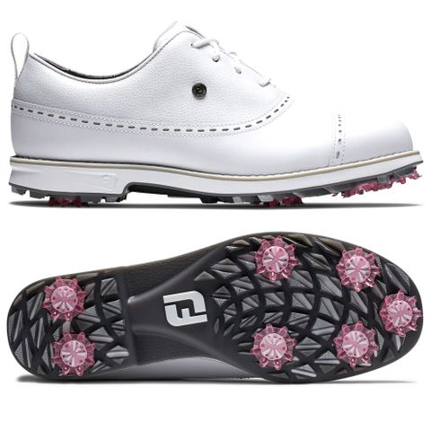 Giày golf nữ FJ 99034 BF PREMIERE Spiked WHT/WHT/WHT | FootJoy | Tặng 1 dù golf 1m5 + 1 đôi vớ FJ ProDry