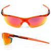 Kính golf thời trang tráng gương UV Protect MS-N0025 Orange-Black | Fe