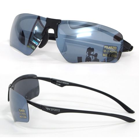 Kính Polarized tráng gương siêu nhẹ Hàn Quốc EAGLE MIRROR 02 (SPORTY-SLIVER) | M Sport