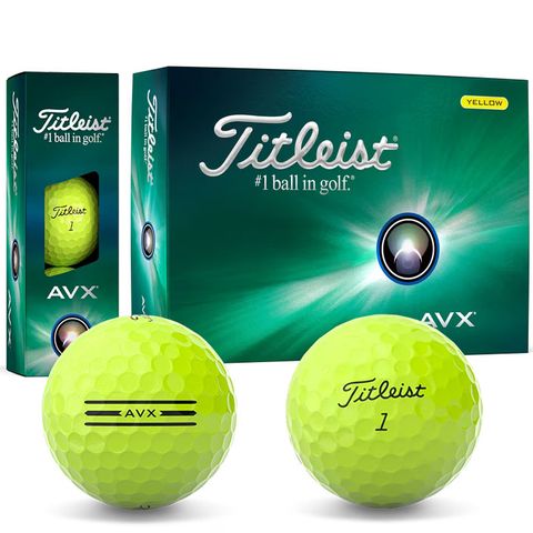 Hộp 12 bóng golf AVX 3 lớp vàng 2024 | Titleist