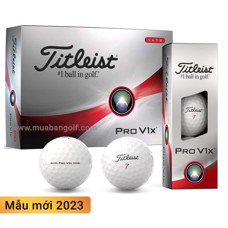 Hộp 12 bóng golf Pro V1 2023 White | Titleist