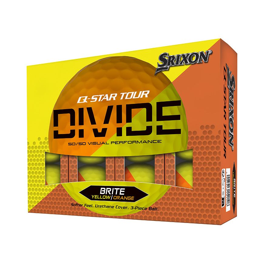 Hộp 12 bóng golf Q STAR Tour Divide 2 màu 3 lớp | Srixon