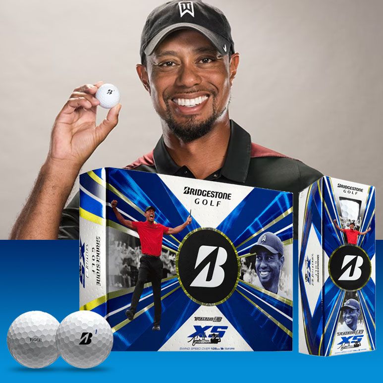 Hộp 12 bóng golf TOUR B XS Tiger Wood Limited 2023 | BridgeStone