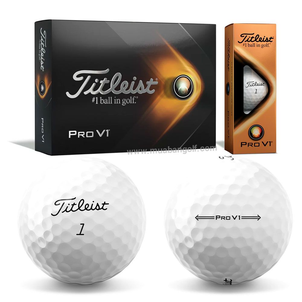 Hộp 12 bóng golf Pro V1 2021 White | Titleist