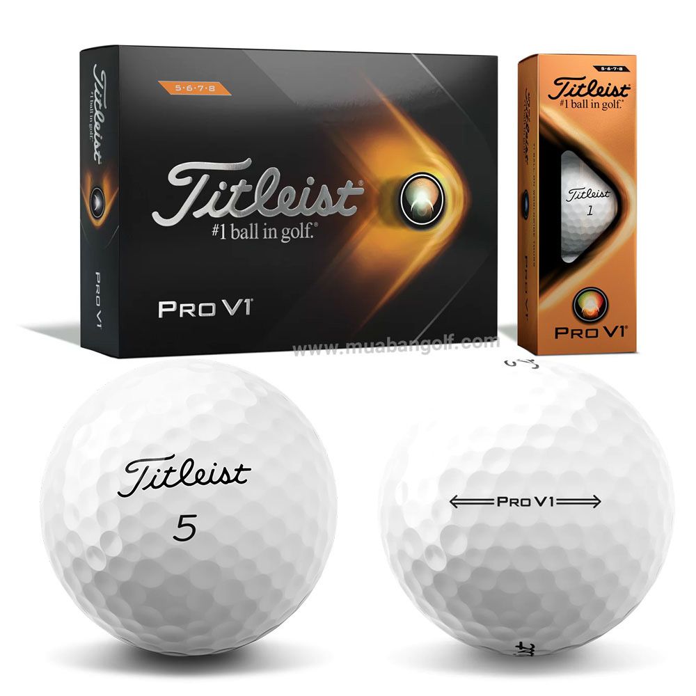 Hộp 12 bóng golf Pro V1 2021 White | Titleist