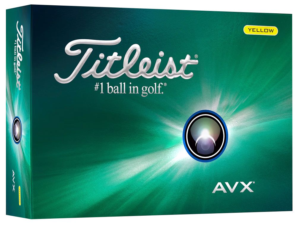 Hộp 12 bóng golf AVX 3 lớp vàng 2024 | Titleist