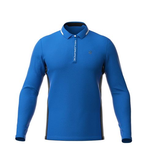 Áo golf tay dài nam 2MSPO-TJ167 BL N94962 | Men's Golf Long Sleeve PolosTaylorMade