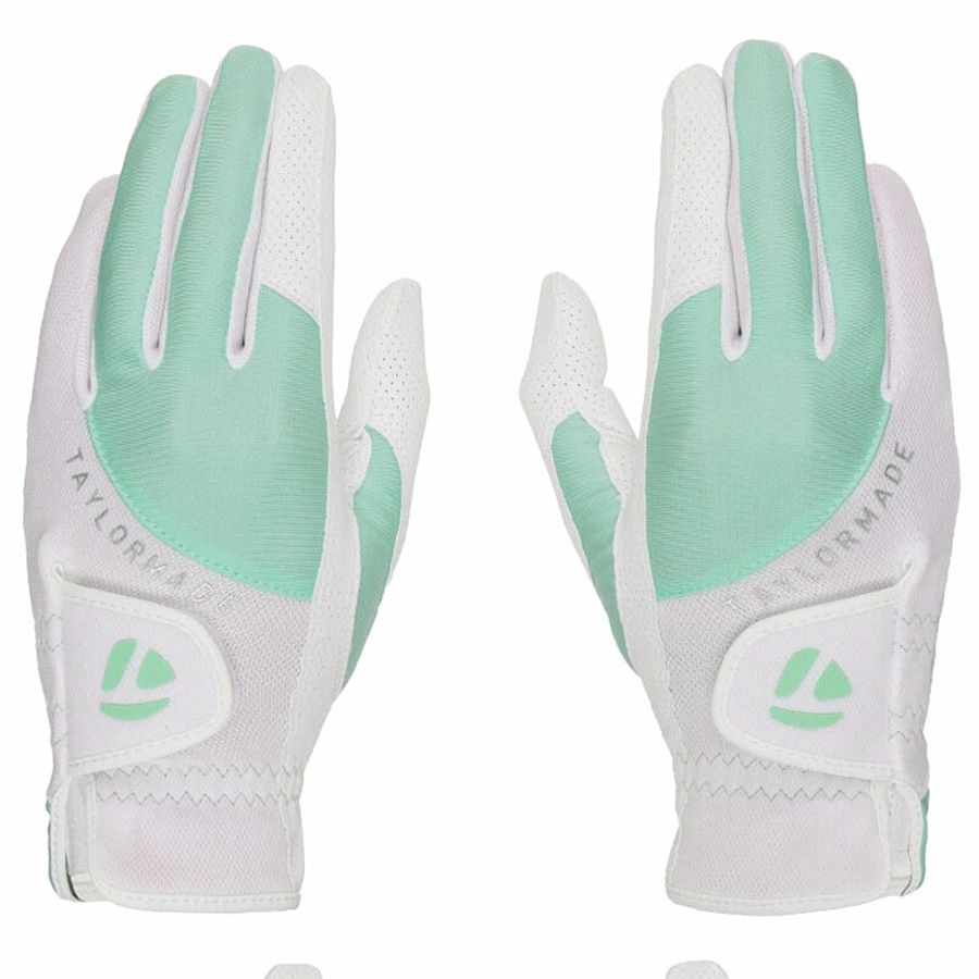 Cặp găng tay golf nữ T-ICE 2.0 2WSGL-UN156 WHITE/MINT U26237 | TaylorMCặp găng tay golf nữ T-ICE 2.0 2WSGL-UN156 WHITE/MINT U26237 | TaylorMade