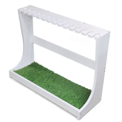 Giá để gậy golf bằng gỗ sơn trắng 60x80 cm