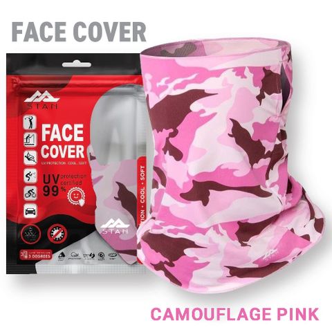 Khẩu trang Face Cover UV Protection FC-102CP CAMOUFLAGE PINK | Stan