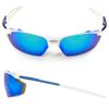 Kính golf thời trang tráng gương UV Protect N0025 WHITE/ BLUE FeelMory