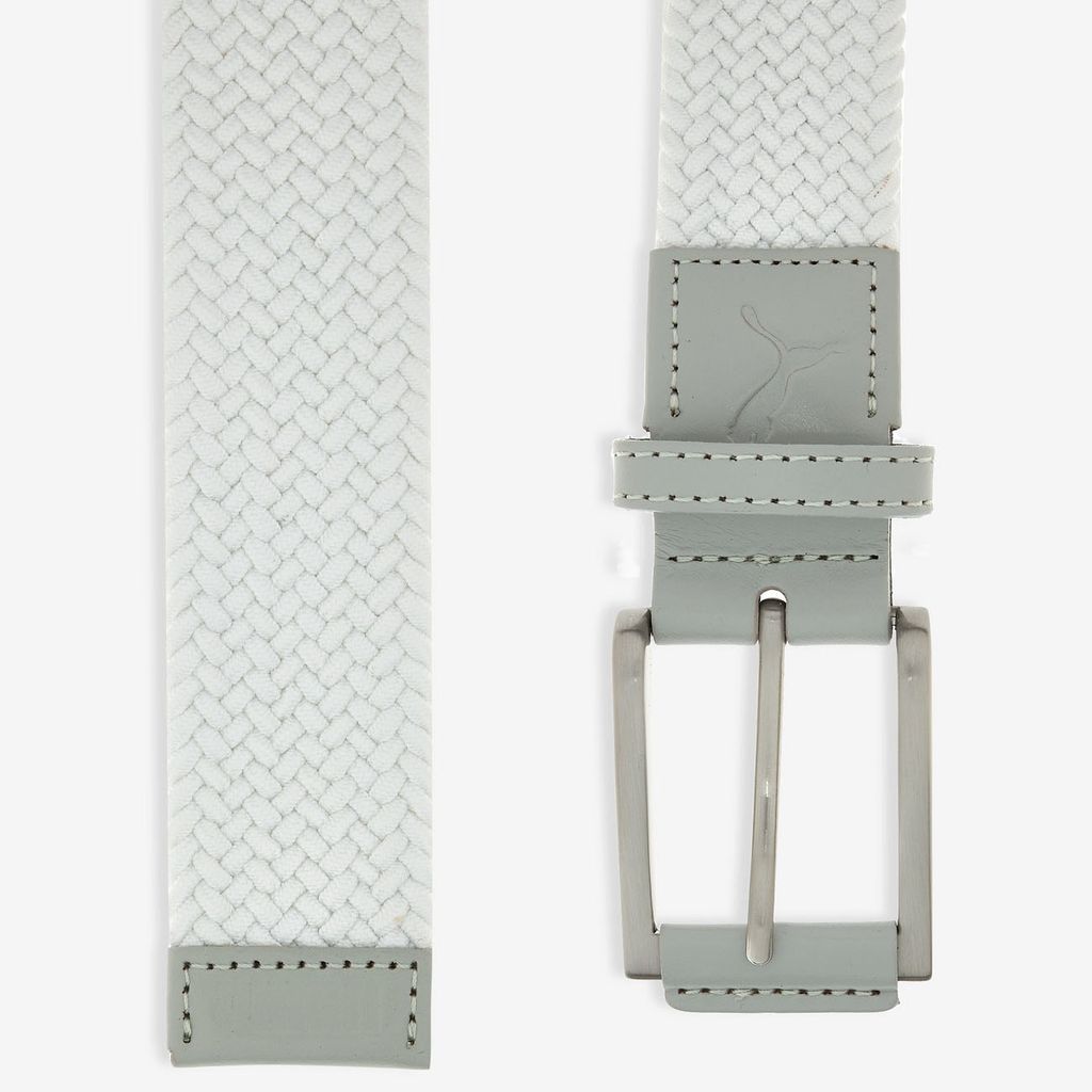 Thắt lưng nam Jackpot Braided Belt 05421304 Bright White-High Rise | P