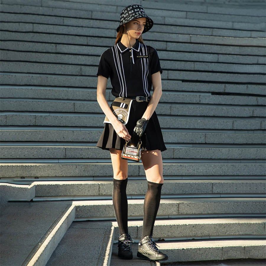 Váy golf nữ Fleur MLW-4A-AE01 Black | MARK & LONA