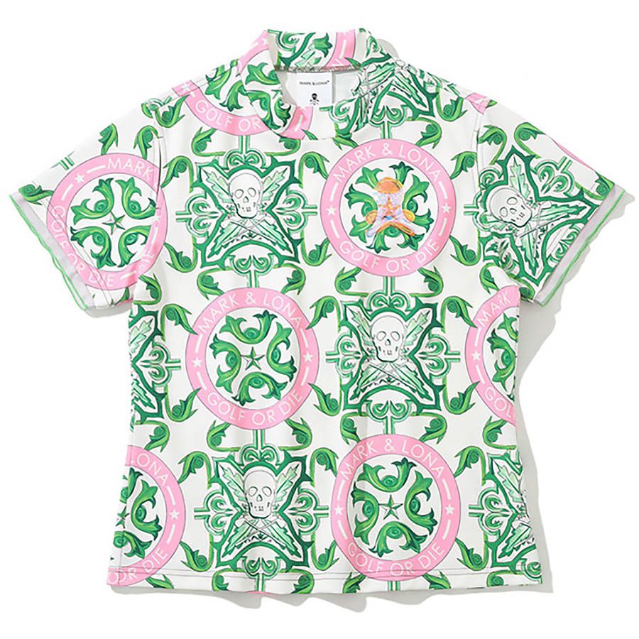 Áo thun nữ cổ tròn tay ngắn Victoria Mock Neck MLW-4B-AA05 Green | MAR