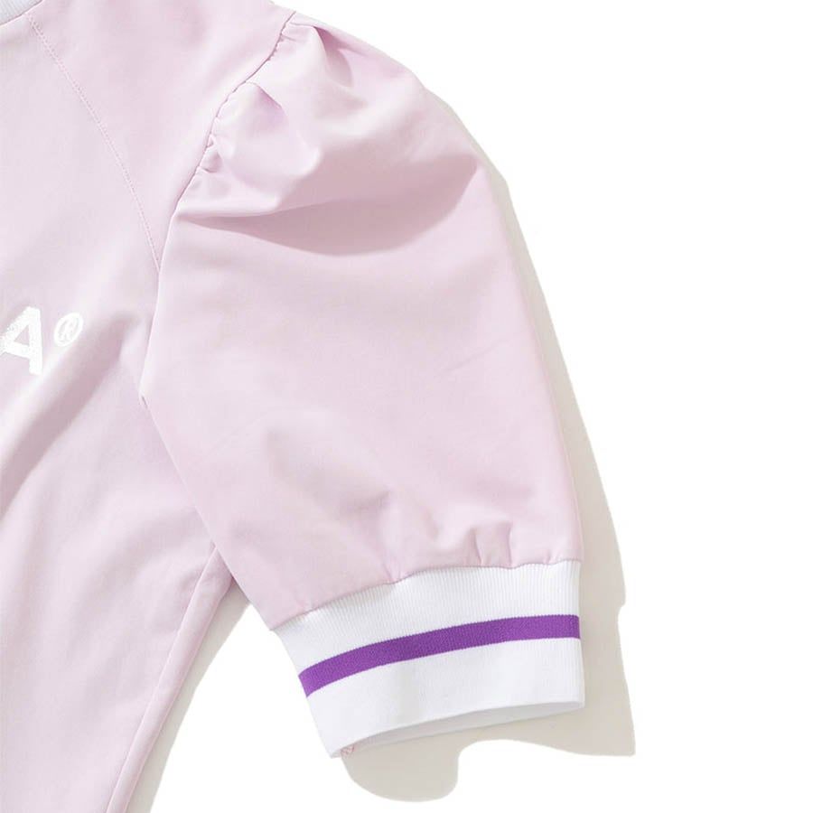Áo thun nữ cổ tròn tay ngắn Med Puffy MLW-4B-AA07 Lavender | MARK & LO