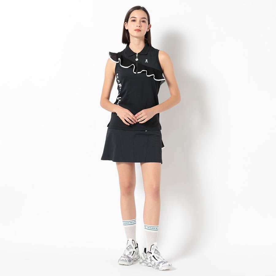 Váy golf nữ Pave Frilled Back MLW-4B-AE09 Black | MARK & LONA