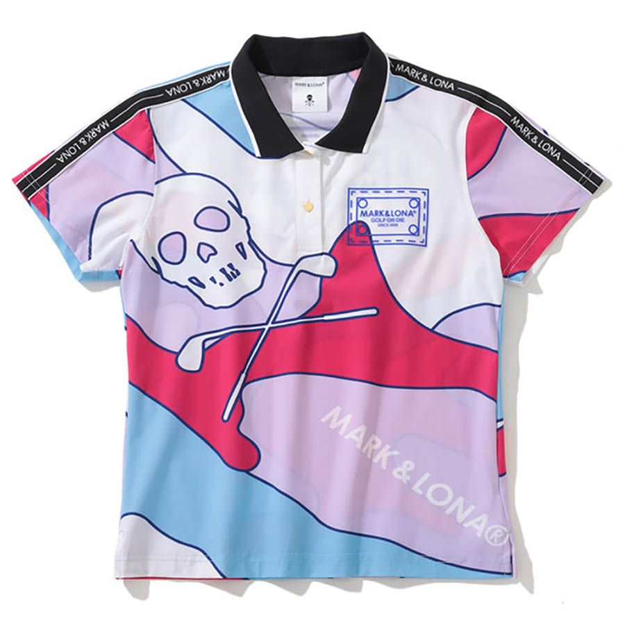 Áo golf nữ tay ngắn Milo®️-fit MLW-4B-AP05 Pink | MARK & LONA