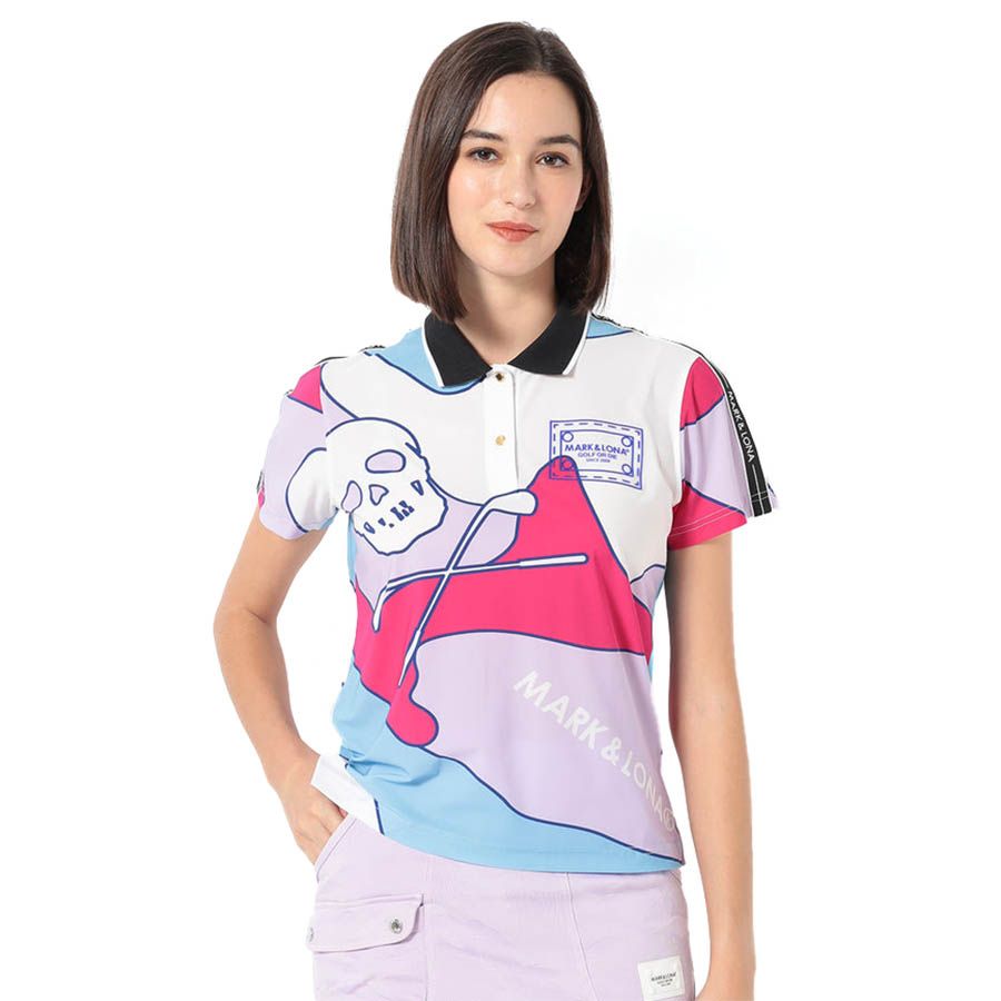 Áo golf nữ tay ngắn Milo®️-fit MLW-4B-AP05 Pink | MARK & LONA