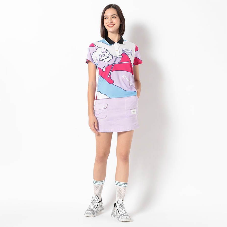 Áo golf nữ tay ngắn Milo®️-fit MLW-4B-AP05 Pink | MARK & LONA