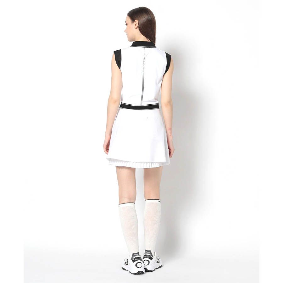 Váy golf liền thân SCP Polo Dress MXW-4B-AO02 White | MARK & LONA