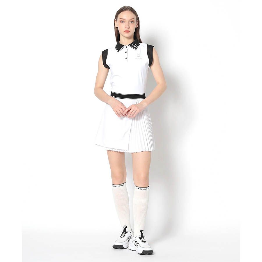 Váy golf liền thân SCP Polo Dress MXW-4B-AO02 White | MARK & LONA