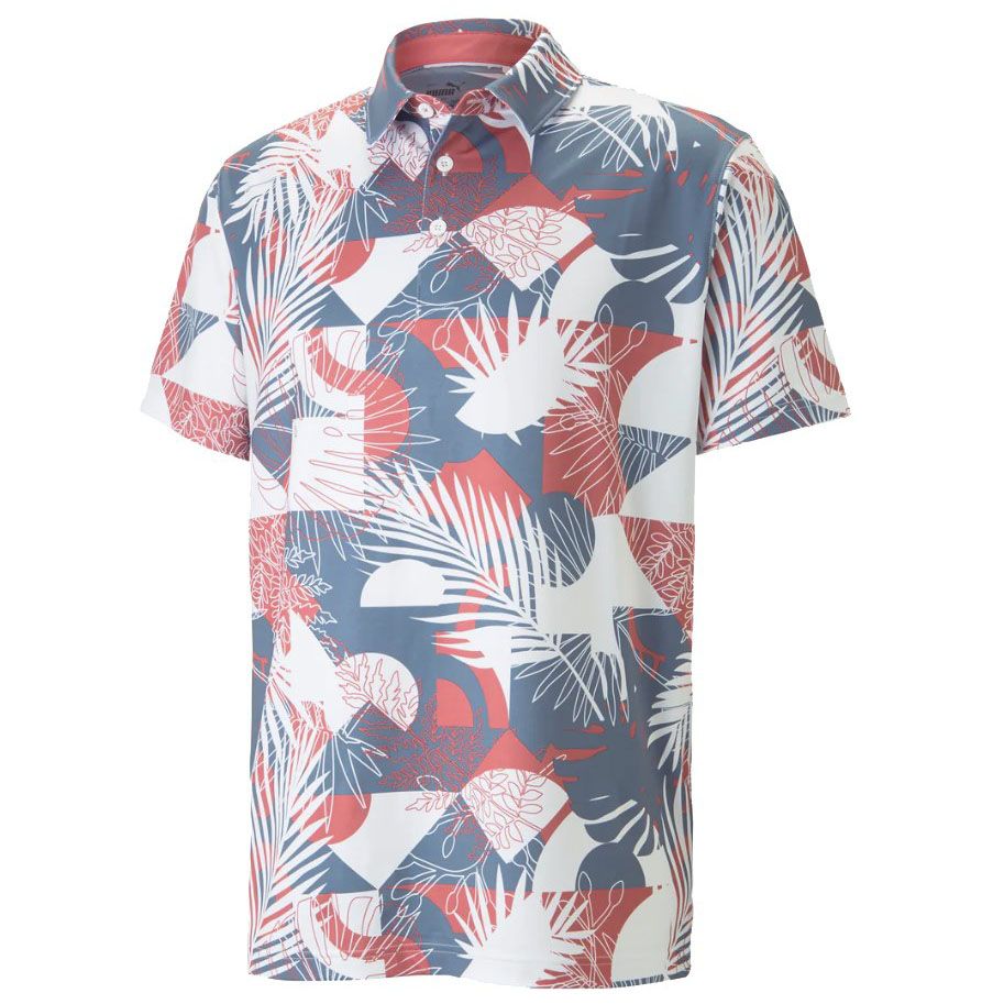 Áo golf nam tay ngắn PUMA 53875702 Versadry Geo Polo Evening Sky-HeartÁo golf nam tay ngắn 53875702 Versadry Geo Polo Evening Sky-Heartfelt | PUMA