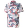 Áo golf nam tay ngắn PUMA 53875702 Versadry Geo Polo Evening Sky-Heart