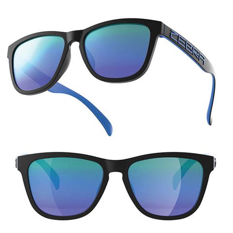 Kính golf thời trang MS-066P có Polarized và UV400 Black Blue with Mirror lens | FeelMorys